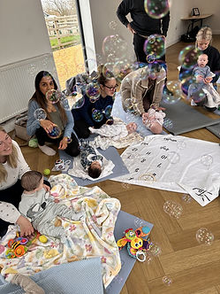 Bubbles at Baby Bears class at The Barn, Rugby, Warwickshire